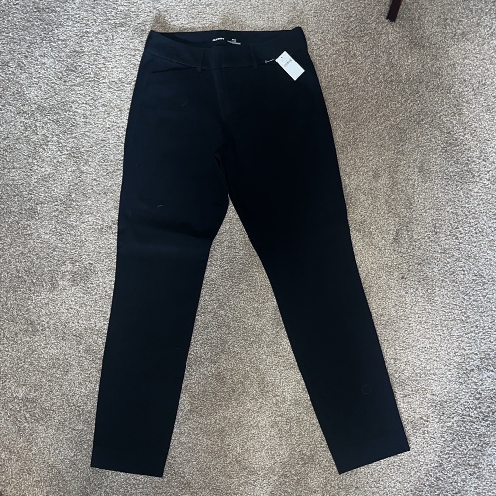 Old navy black mid rise pixie dress pants